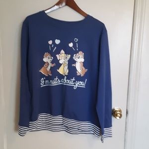 Cute Chip and Dale Disney Sleepwear top